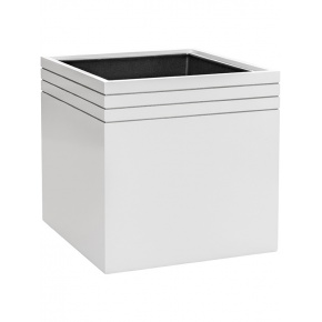 line-up-square-planter-matt-white